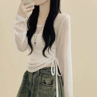 Off-Shoulder Vest Two-Piece
