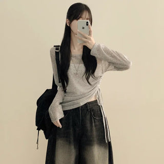 Off-Shoulder Vest Two-Piece