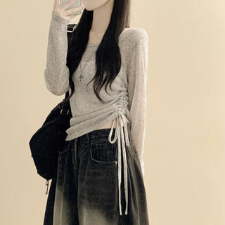 Off-Shoulder Vest Two-Piece