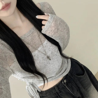 Off-Shoulder Vest Two-Piece