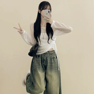 Off-Shoulder Vest Two-Piece