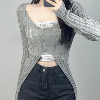 Hollow-Out Sun Cardigan