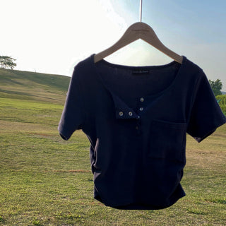 Button Detail T-Shirt