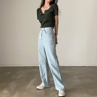 Button Detail T-Shirt