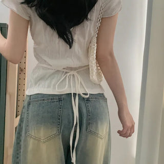 Pleated Chiffon Shirt