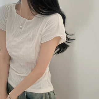 Pleated Chiffon Shirt