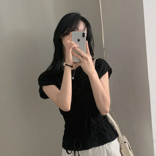 Pleated Chiffon Shirt