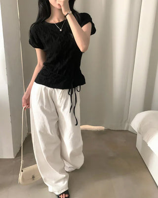 Pleated Chiffon Shirt