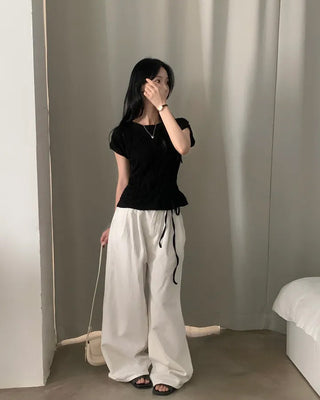 Pleated Chiffon Shirt