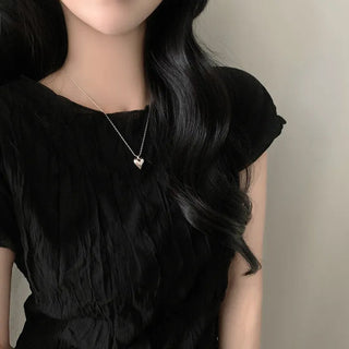 Pleated Chiffon Shirt