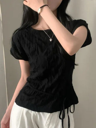 Pleated Chiffon Shirt