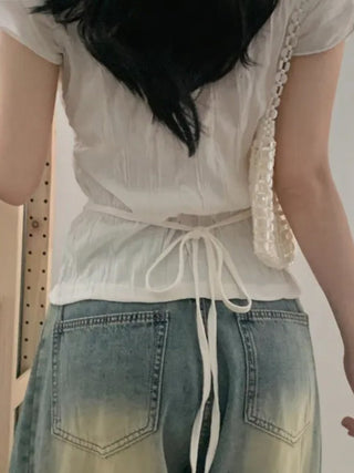 Pleated Chiffon Shirt