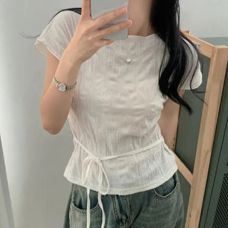 Pleated Chiffon Shirt