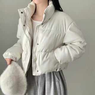 Short PU Puffer Coat
