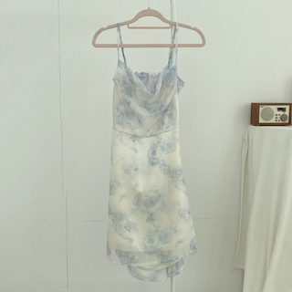 Ink Painting Backless Dress