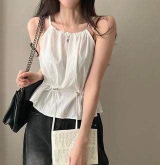 Drawstring Halter Top