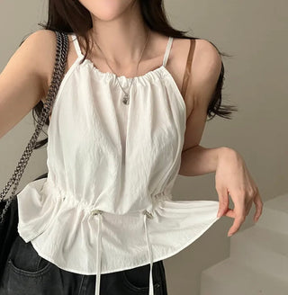 Drawstring Halter Top