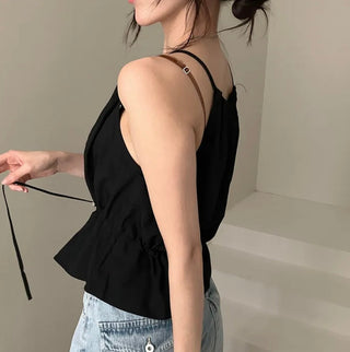 Drawstring Halter Top