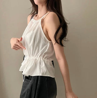 Drawstring Halter Top