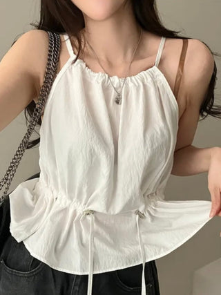 Drawstring Halter Top
