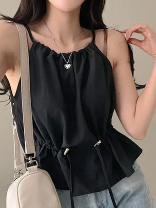 Drawstring Halter Top