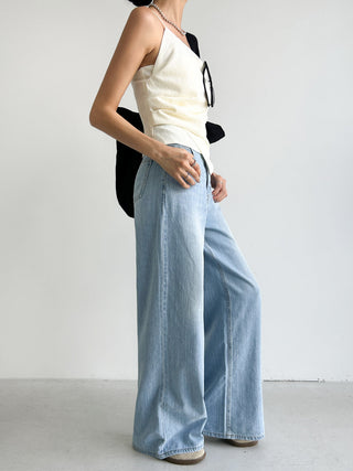 Diagonal Collar Strap Vest