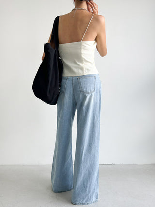 Diagonal Collar Strap Vest