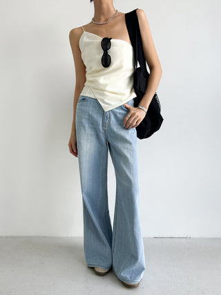 Diagonal Collar Strap Vest