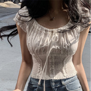 Drawstring Neckline Shirt