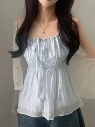 Sleeveless Chiffon Shirt