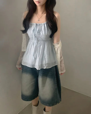 Sleeveless Chiffon Shirt