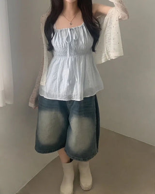 Sleeveless Chiffon Shirt