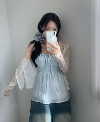 Sleeveless Chiffon Shirt