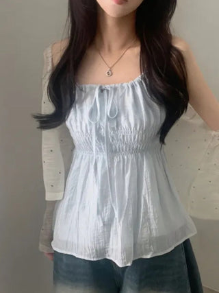 Sleeveless Chiffon Shirt