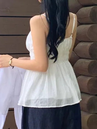 Sleeveless Chiffon Shirt