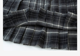 Plaid Pleated Trousers