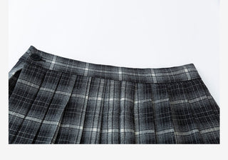 Plaid Pleated Trousers