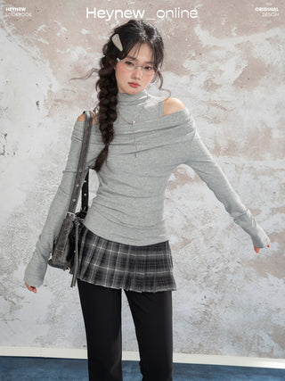 Plaid Pleated Trousers