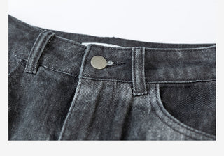 Denim Skirt With Belt