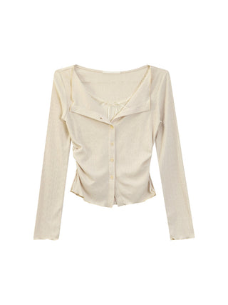 Lace Bow Knit Cardigan