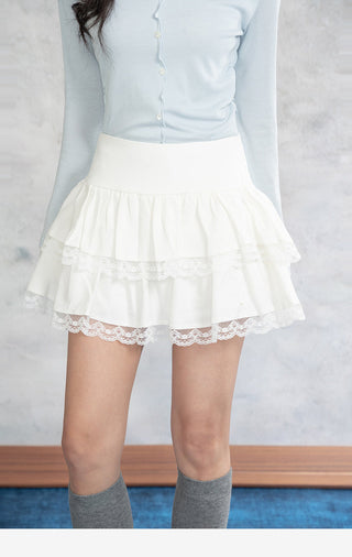 Lace Stitching Skirt