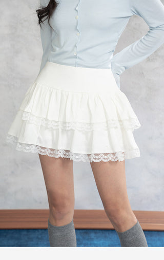 Lace Stitching Skirt
