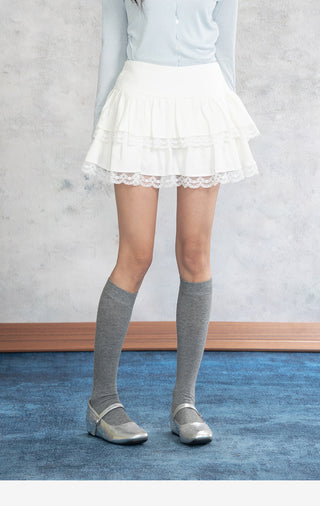Lace Stitching Skirt