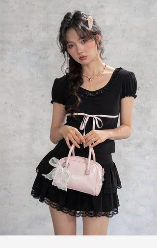 Lace Stitching Skirt