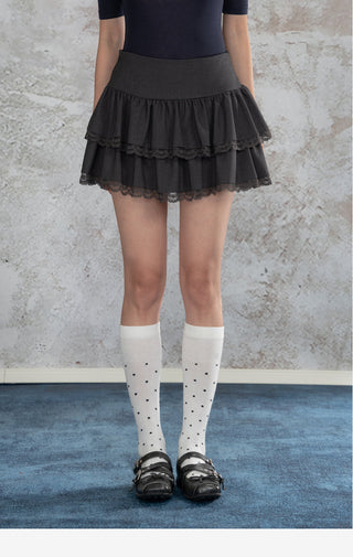 Lace Stitching Skirt