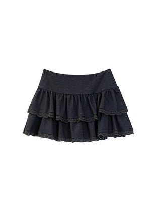 Lace Stitching Skirt