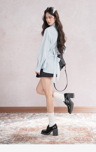 Polo Back Tied Shirt