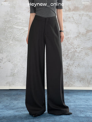 Draped Wide Leg Pants