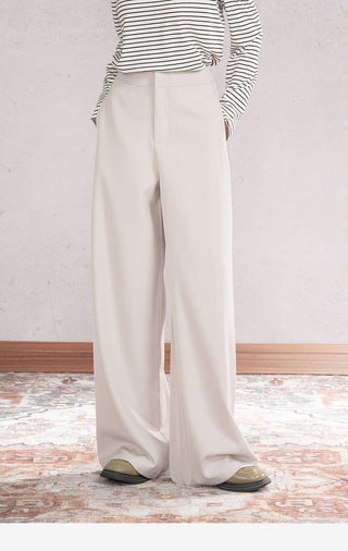 Draped Wide Leg Pants