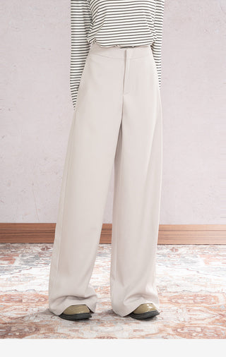 Draped Wide Leg Pants